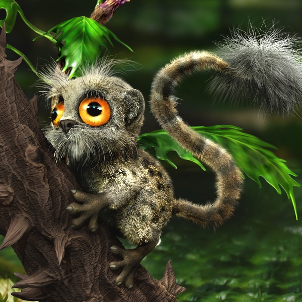 Silhouette of a hiker at sunset